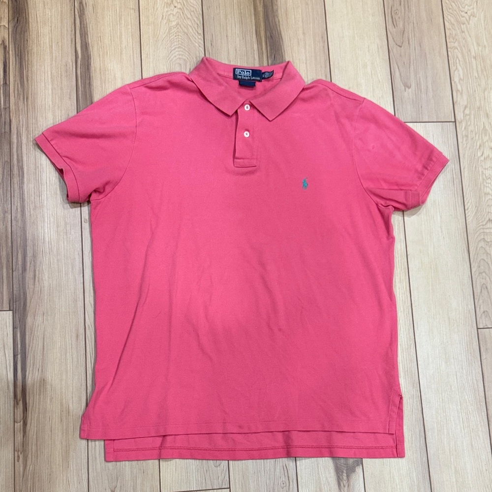 Polo by Ralph Lauren Custom Fit Coral Polo Shirt